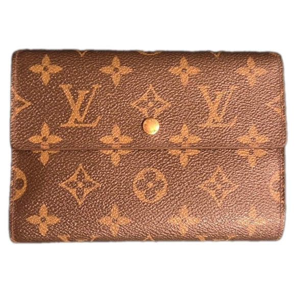 LOUIS VUITTON LV Monogram Canvas Leather Continental Clutch Wallet ( EUC) - Picture 1 of 17